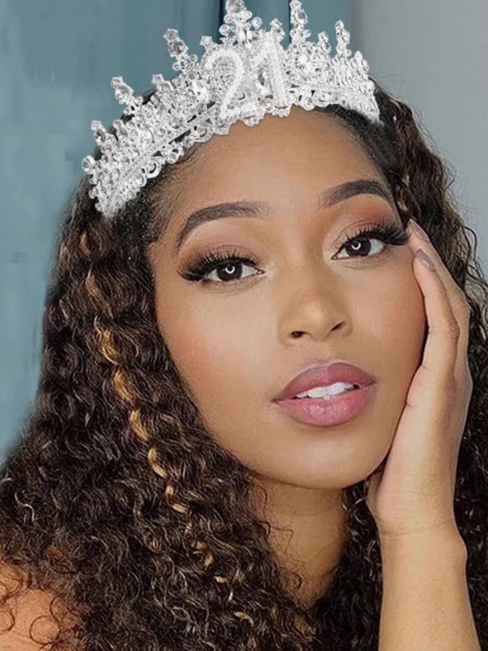 Silver Crystal Tiara Headband - Women Accessories